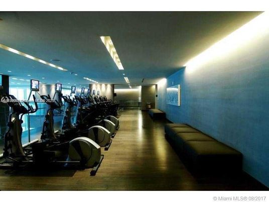 Fitness Equipment, Gym, Interior, Recessed Lighting, Wood Texture Flooring