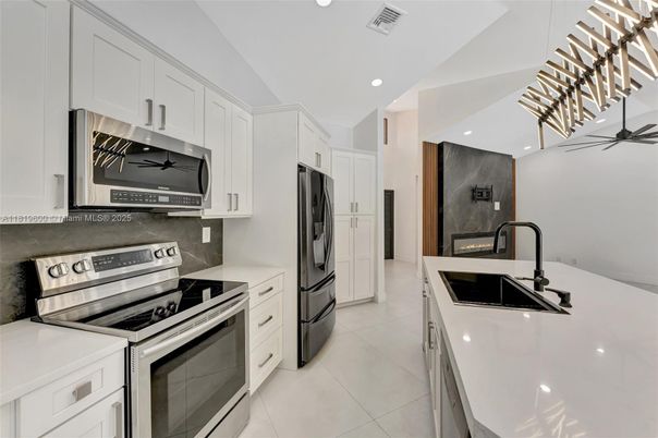 Interior, Kitchen, Recessed Lighting, Stainless Steel Appliances
