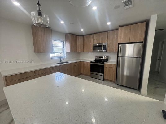 Interior, Kitchen, Recessed Lighting, Stainless Steel Appliances