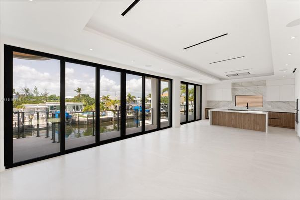 Interior, Kitchen, Marble Walls, Recessed Lighting