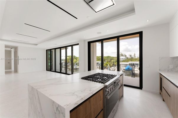 Interior, Kitchen, Recessed Lighting, Stainless Steel Appliances, Water