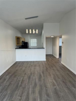 Empty room, Interior, Pendant Lights, Wood Texture Flooring