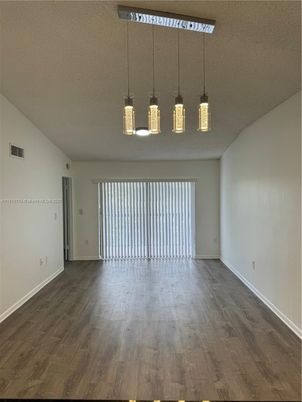 Empty room, Interior, Pendant Lights, Wood Texture Flooring