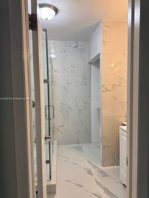 Bathroom, Glass Shower, Interior, Marble, Marble Walls