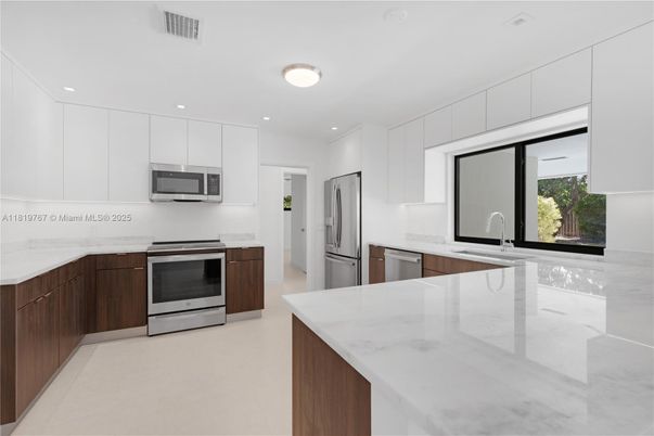 Interior, Kitchen, Recessed Lighting, Stainless Steel Appliances