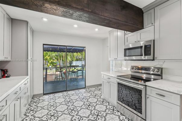 Interior, Kitchen, Recessed Lighting, Stainless Steel Appliances