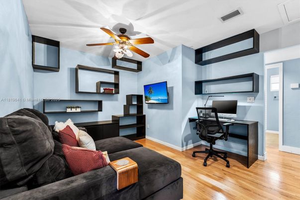 Home Office, Interior, Wood Texture Flooring