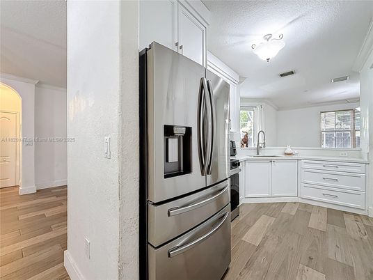 Interior, Kitchen, Wood Texture Flooring