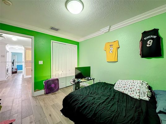 Bedroom, Interior, Wood Texture Flooring
