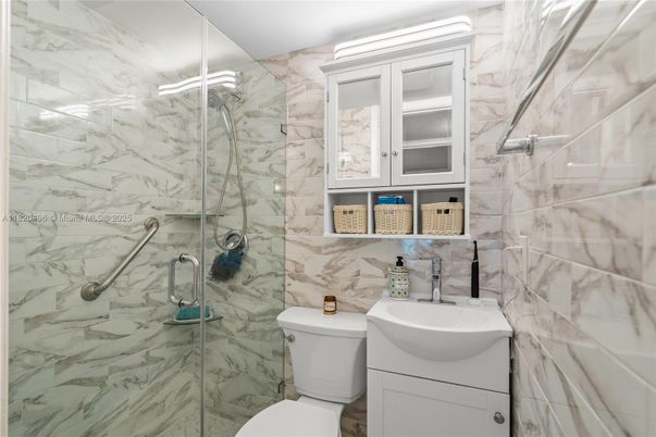Bathroom, Glass Shower, Interior, Marble Walls