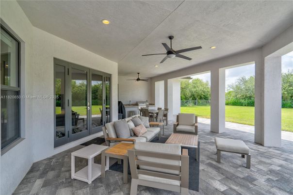 Dining room, Interior, Living room, Recessed Lighting, Sun Room