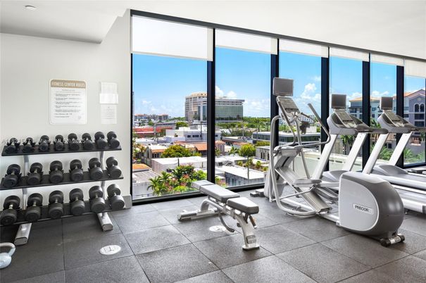 Fitness Equipment, Gym, Interior, Recessed Lighting
