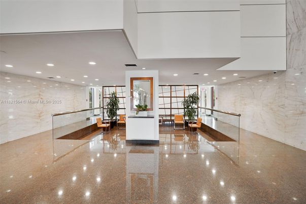 Interior, Marble Walls, Recessed Lighting