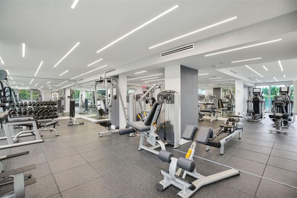 Fitness Equipment, Gym, Interior, Recessed Lighting
