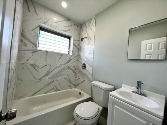 Bathroom, Interior, Marble Walls, Recessed Lighting