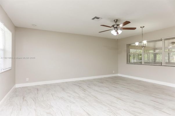 Empty room, Interior, Marble, Pendant Lights