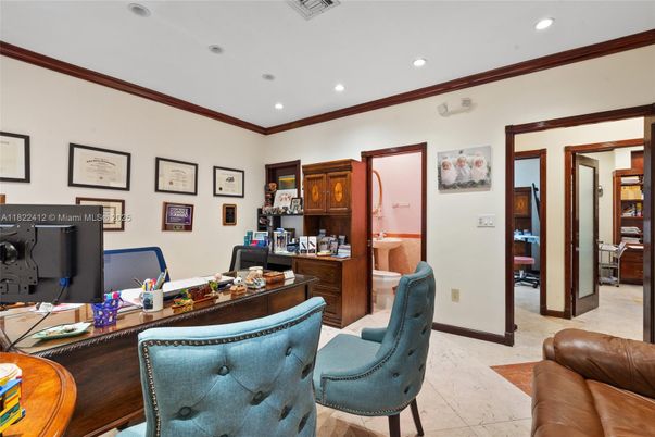 Home Office, Interior, Recessed Lighting