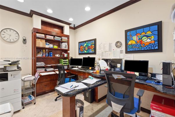 Home Office, Interior, Recessed Lighting