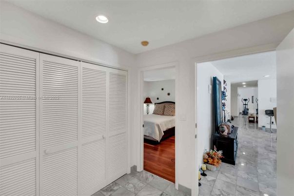 Bedroom, Interior, Marble, Recessed Lighting, Wood Texture Flooring