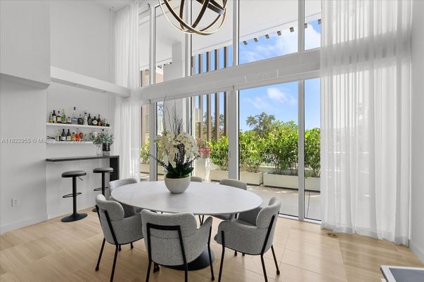 Dining room, Interior, Wood Texture Flooring