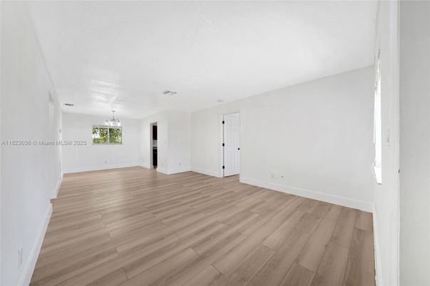 Chandelier, Empty room, Interior, Wood Texture Flooring