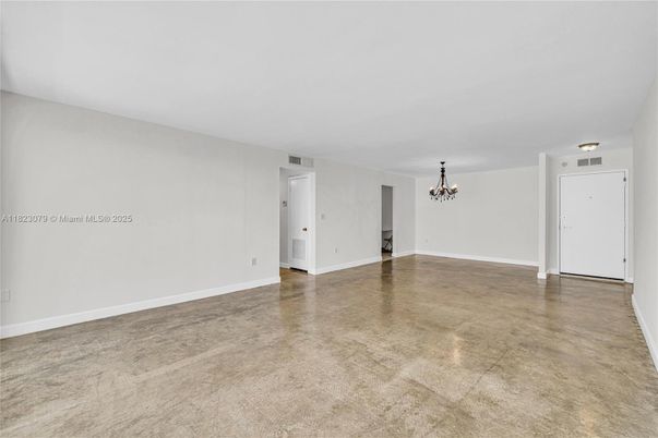 Chandelier, Empty room, Interior