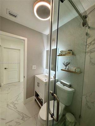 Bathroom, Glass Shower, Interior, Marble
