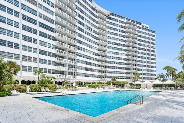 Exterior, Facade, Pool, Condo Building