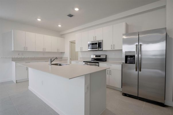 Interior, Kitchen, Recessed Lighting, Stainless Steel Appliances