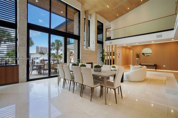 Dining room, Interior, Living room, Recessed Lighting, Wooden Ceilings
