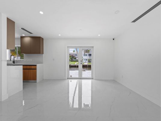 Empty room, Interior, Kitchen, Marble, Recessed Lighting