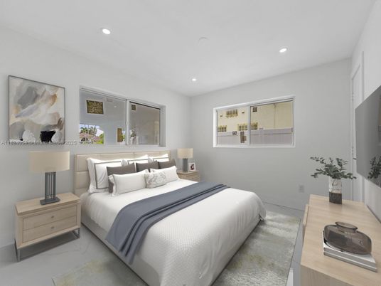 Bedroom, Interior, Recessed Lighting