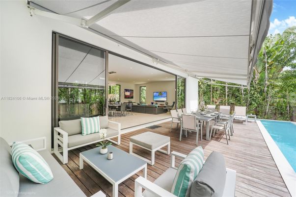 Exterior, Pool, Wood Texture Flooring