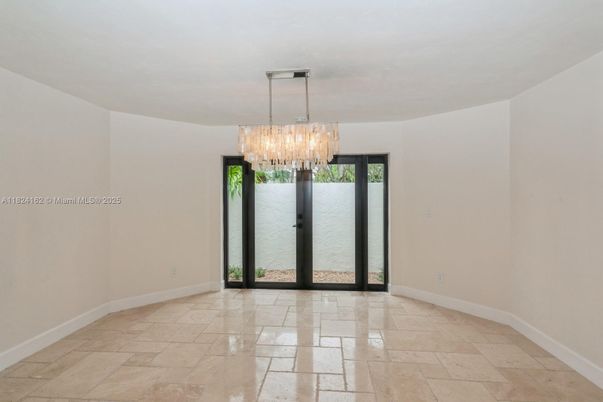 Chandelier, Empty room, Interior
