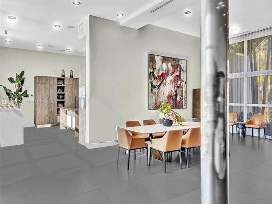Dining room, Interior, Recessed Lighting