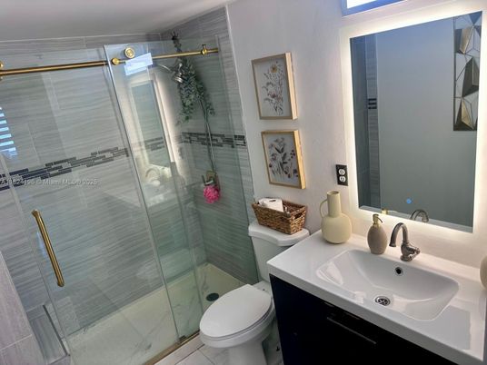 Bathroom, Glass Shower, Interior