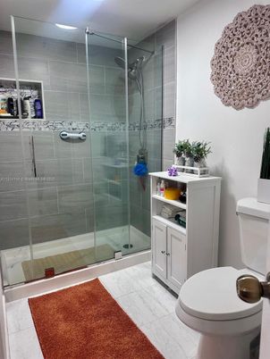 Bathroom, Glass Shower, Interior, Marble