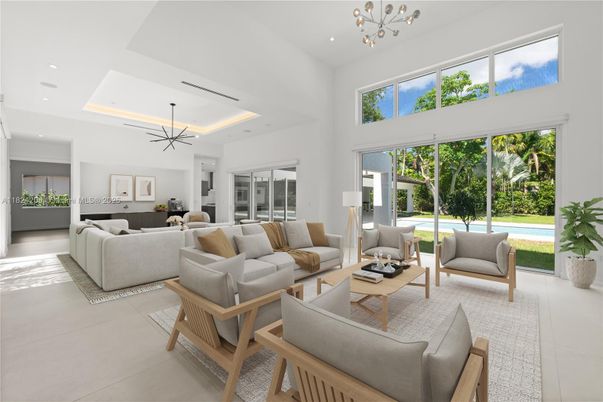 Interior, Living room, Pendant Lights, Recessed Lighting