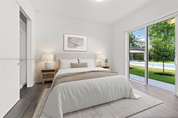 Bedroom, Interior, Wood Texture Flooring
