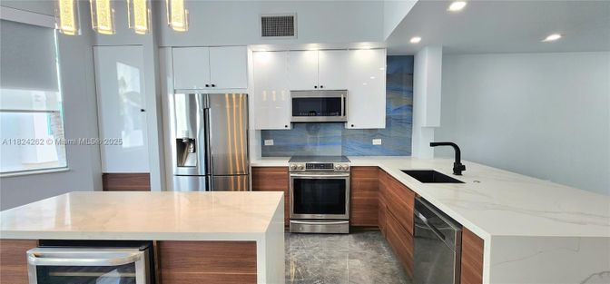 Interior, Kitchen, Recessed Lighting, Stainless Steel Appliances