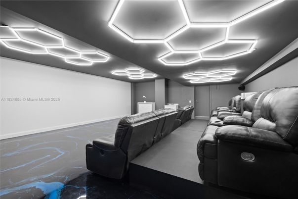 Home Theatre Room, Interior, Recessed Lighting, Theatre Room