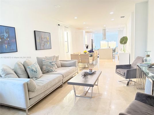Dining room, Interior, Kitchen, Living room, Recessed Lighting