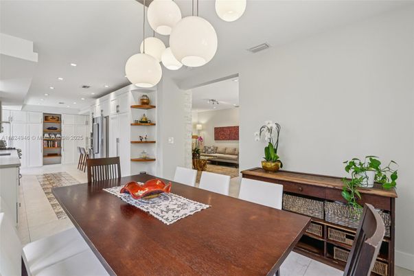 Dining room, Interior, Kitchen, Living room, Pendant Lights, Recessed Lighting
