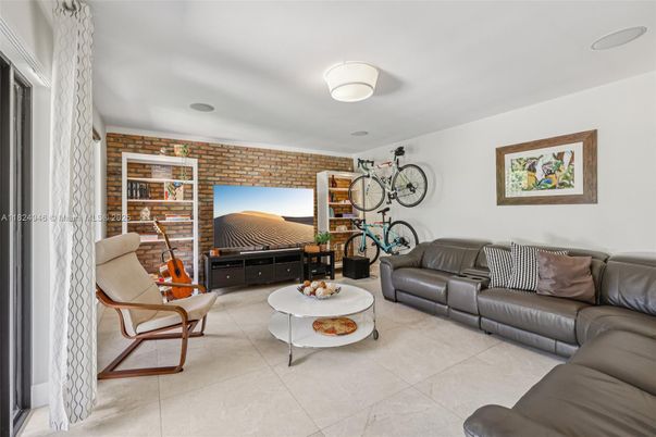 Interior, Living room, Stone Walls