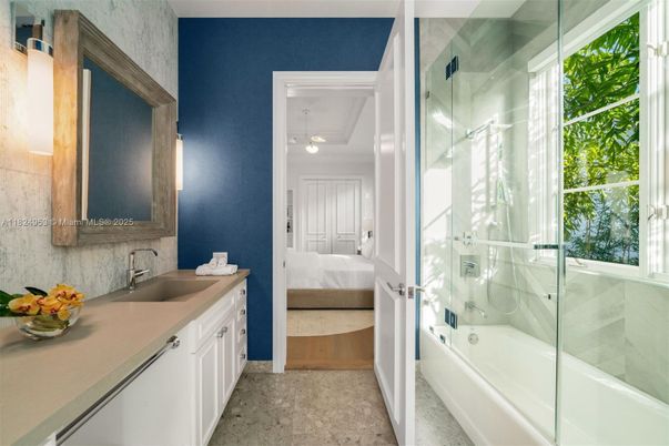 Bathroom, Dual Sink Vanities, Glass Shower, Interior