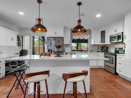 Interior, Kitchen, Pendant Lights, Recessed Lighting, Stainless Steel Appliances