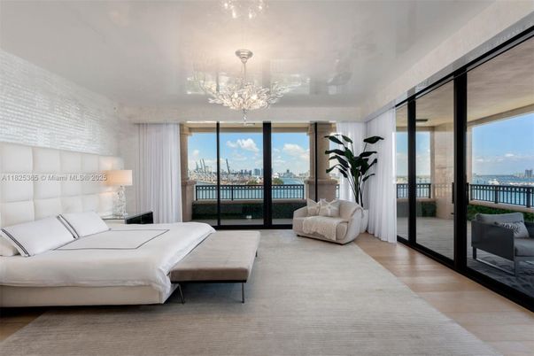Bedroom, Chandelier, Interior, Water, Wood Texture Flooring