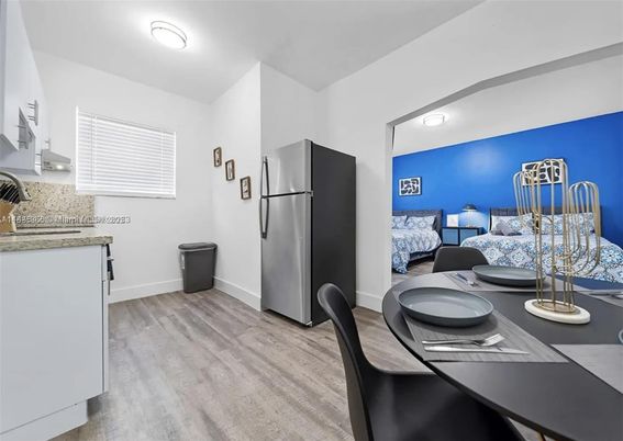 Bedroom, Dining room, Interior, Kitchen, Wood Texture Flooring
