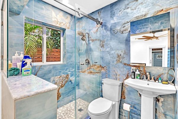Bathroom, Glass Shower, Interior
