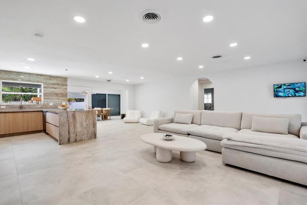 Interior, Kitchen, Living room, Recessed Lighting